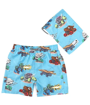 Boardies® Little/Big Boys 2-10 Monster Truck Swim Shorts