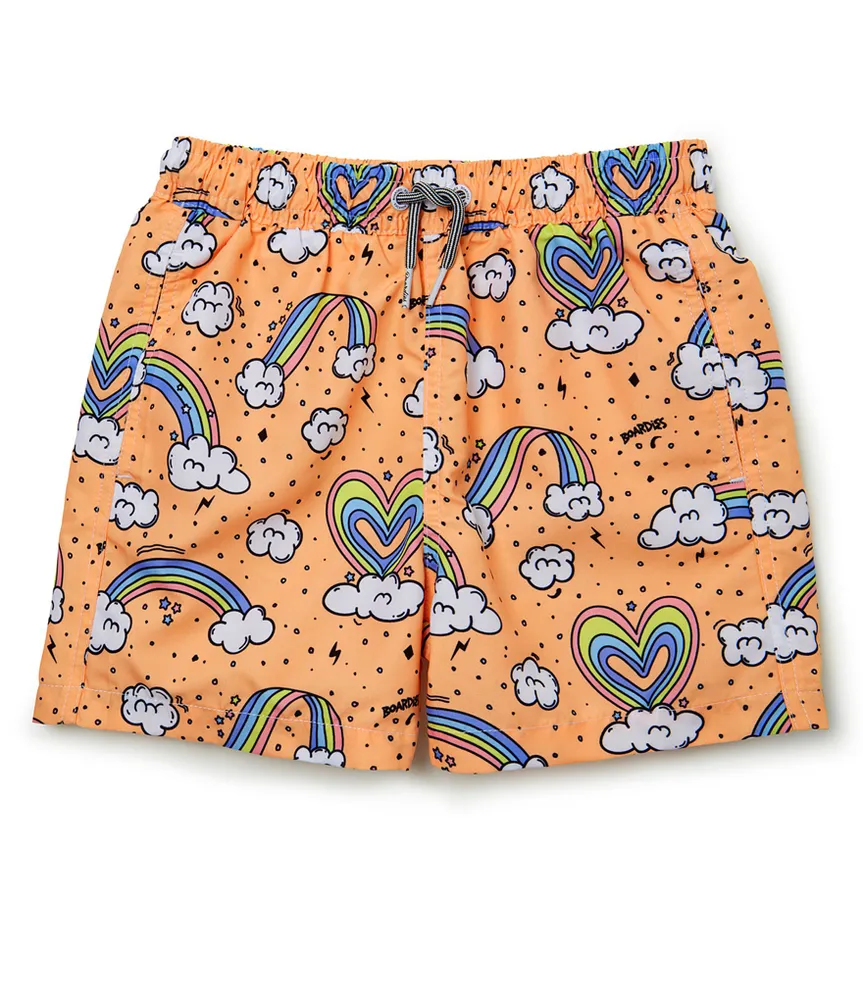 Boardies® Little/Big Boys 2-10 Family Matching Rainbows And Unicorns Swim Trunks