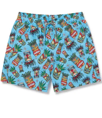 Boardies® Little/Big Boys 2-10 Tiki Masks II Printed Swim Trunks