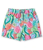 Boardies Little/Big Boys 3-10 Family Matching Ice & Slice Volley Swim Trunks