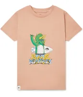 Boardies® Little/Big Boys 3-14 Short Sleeve Dinosaur T-Shirt