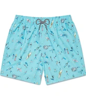 Boardies Sea Folk 4.5#double; Inseam Swim Trunks