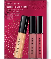 Bobbi Brown Swipe-and-Shine Crushed Oil Infused Hydrating Lip Gloss Trio Gift Set