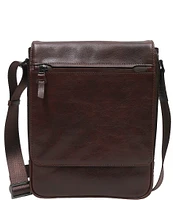 BOCONI Garth Coated Zipper Leather Crossbody Bag