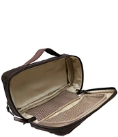 BOCONI Garth Expandable Full Grain Leather Travel Kit