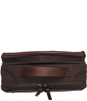 BOCONI Garth Expandable Full Grain Leather Travel Kit