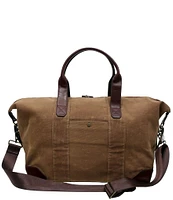 BOCONI Sloan Waxed Canvas and Pull-up Leather 18#double; Duffel Bag