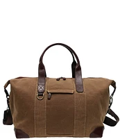 BOCONI Sloan Waxed Canvas and Pull-up Leather 18#double; Duffel Bag