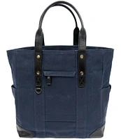 BOCONI Sloan Waxed Canvas and Pull-up Leather Tote Bag