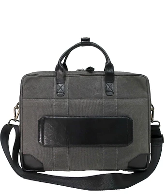 BOCONI Sloan Waxed Canvas Travel Laptop Briefcase