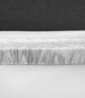 BodiPEDIC 1.5-Inch Charcoal Swirl Memory Foam Mattress Bed Topper