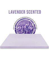 BodiPEDIC 3-Inch Lavender Infused Memory Foam Mattress Bed Topper