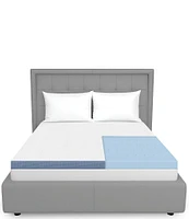 BodiPEDIC 4#double; Cooling Gel-Infused Soft Support Memory Foam Mattress Bed Topper