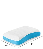BodiPEDIC Side and Back Sleeper Gel-Infused Memory Foam Bed Pillow
