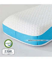 BodiPEDIC Side and Back Sleeper Gel-Infused Memory Foam Bed Oversized Pillow