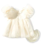 Bonnie Jean Baby Girls Ruffle Sleeve Ribbon Dress