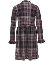 Bonnie Jean Big Girls 7-16 Long Sleeve Plaid Fit & Flare Dress