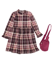 Bonnie Jean Big Girls 7-16 Long Sleeve Plaid Fit & Flare Dress