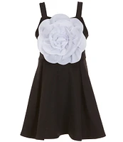 Bonnie Jean Big Girls 7-16 Sculpted Flower Scuba Skater Dress