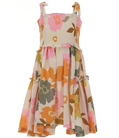 Bonnie Jean Big Girls 7-16 Sleeveless Floral-Printed Fit-And-Flare Dress