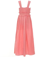 Bonnie Jean Big Girls 7-16 Sleeveless Flower-Appliqued Walk-Through Dress