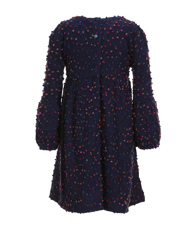 Bonnie Jean Little Girls 2T-6X Lantern Sleeve Confetti-Dot Empire  
