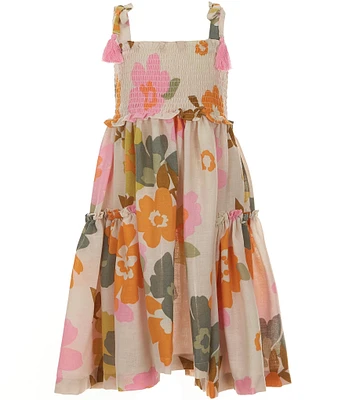 Bonnie Jean Little Girls 2T-6X Sleeveless Floral-Printed Fit-And-Flare Dress