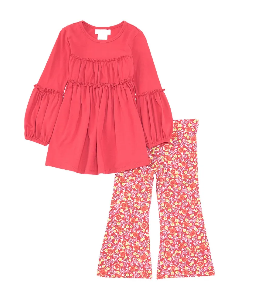 Bonnie Jean Little Girls 4-6X Floral Flare Set