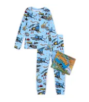 Books To Bed Little Boys 2-7 The Little Engine That Could Two-Piece Pajamas & Book Set