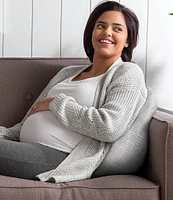 Boppy Cuddle Pregnancy Pillow - Gray Basket Weave