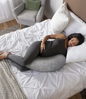 Boppy Cuddle Pregnancy Pillow - Gray Basket Weave