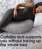 Boppy Cuddle Pregnancy Pillow - Gray Basket Weave