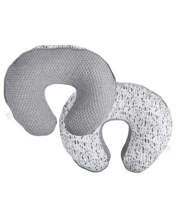 Boppy Luxe Gray Brushstrokes Pennydot Nursing Support