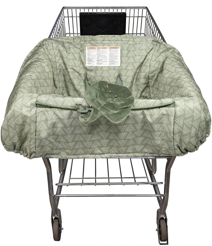 Boppy Shopping Cart Cover - Happy Green Leaf