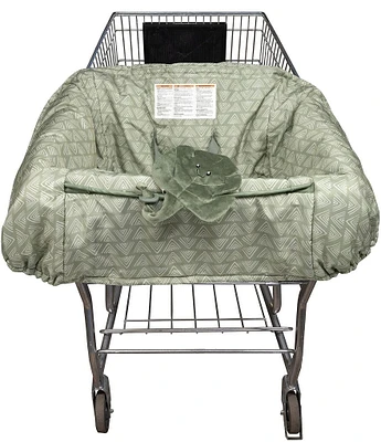 Boppy Shopping Cart Cover - Happy Green Leaf