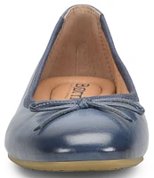 Born Brin Leather Ballerina Bow Flats