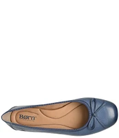 Born Brin Leather Ballerina Bow Flats