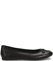 Born Brin Leather Ballerina Bow Flats