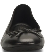 Born Brin Leather Ballerina Bow Flats