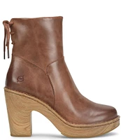 Born Capella Leather Back Lace Platform Booties