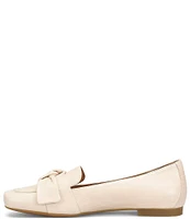 Born Carrine Bow Detail Leather Slip-On Loafers