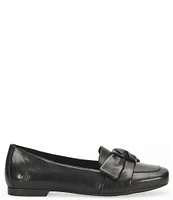 Born Carrine Bow Detail Leather Slip-On Loafers