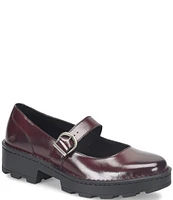 Born Casandra Leather Lugged Platform Mary Janes