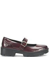 Born Casandra Leather Lugged Platform Mary Janes