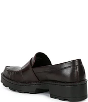 Born Contessa Leather Buckled Strap Lug Sole Loafers