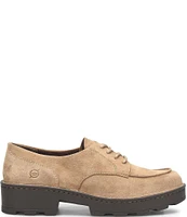 Born Corby Suede Chunky Lugged Platform Oxfords