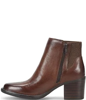 Born Henni Leather Chelsea Zip Booties