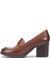 Born Holliston Leather Penny Loafer Pumps