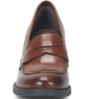 Born Holliston Leather Penny Loafer Pumps