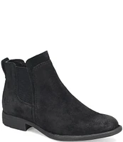 Born Laney Black Distressed Oil Leather Booties